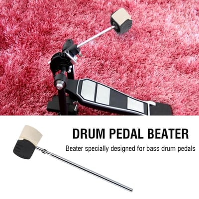 Pédale de Grosse Caisse Batteur Manche Feutre Accessoire Instrument de Percussion