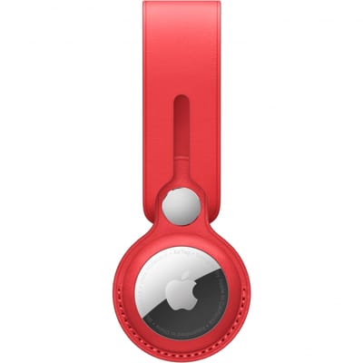 Leather Loop voor de Apple AirTag - Red