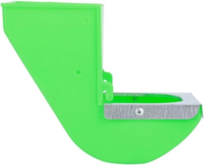 Konijnen voerbak - Voer- en waterbak - Dieren voeren - Eenvoudige installatie - 13.5x15cm - Wit