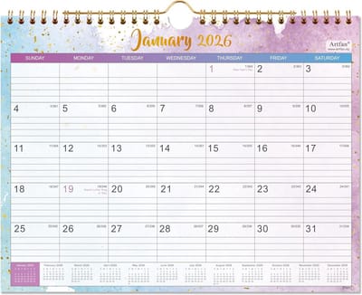 Wandkalender 2024-2025 Juli tot December 18 Maanden 29x22 cm