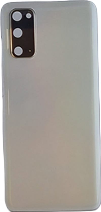 Achterkant Geschikt voor Samsung Galaxy S20 – Premium – Wit