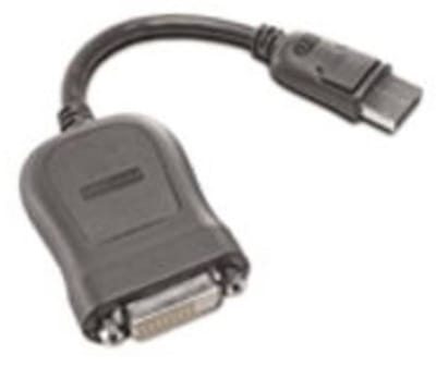 Lenovo 45J7915 DisplayPort / DVI Adapter [1x DisplayPort stekker - 1x DVI-bus 24+1-polig] Zwart 0 mm
