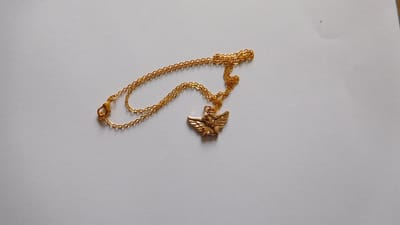 Ketting met hanger Beschermengel goudkleur
