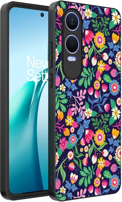 Smartphonica Telefoonhoesje Geschikt voor OnePlus Nord CE 4 Lite met bloemen opdruk - TPU backcover case flower design geschikt voor OnePlus Nord CE 4 Lite