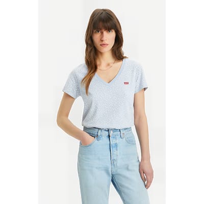Levi's Perfect Vneck Alarcon Floral Kentucky Bl Maat: S | Tops Outlet | Dames | Blauw