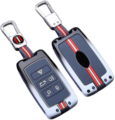 Allecto - Zinklegering Autosleutel Cover - Sleutelhanger Case - Modieus ontwerp - Grijs - Schokbestendig - Beschermt autosleutel - Geschikt voor La...