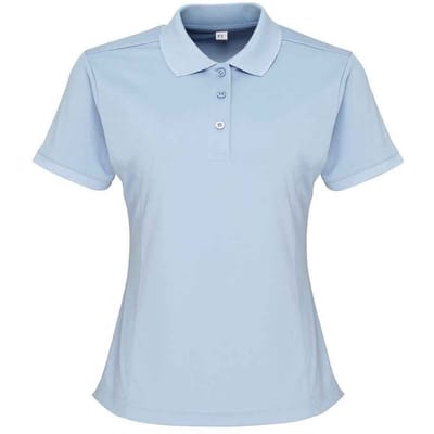 Premier Dames/Dames Coolchecker Piqué Poloshirt (Lichtblauw)