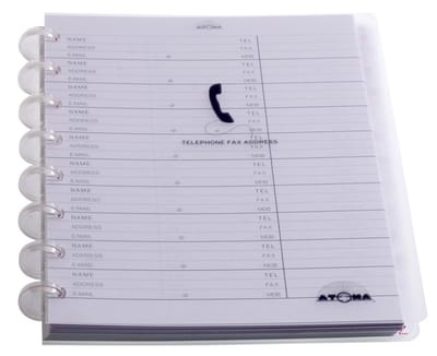 Atoma Telefoonregister, geassorteerde kleuren 8 stuks