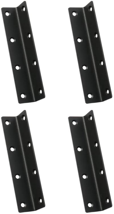 Dailygoods- Hoekbeugels Set van 4 - Roestvrij Staal - 90 Graden - L-vormige Beugels - Stabiel en Duurzaam - 27 x 140 mm - Hoeksteunen