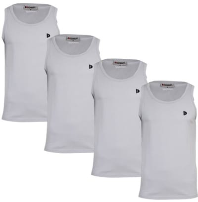 4-Pack Donnay - Muscle shirt (James) - Tanktop - Heren - Light grey (344) - maat S