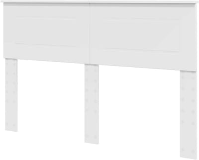 Hoofdbord - Bedhek Slaapkamerdecor - Slaapkamer Aankleden - Strak Modern Design - 163 x 7 x 100 cm - Wit