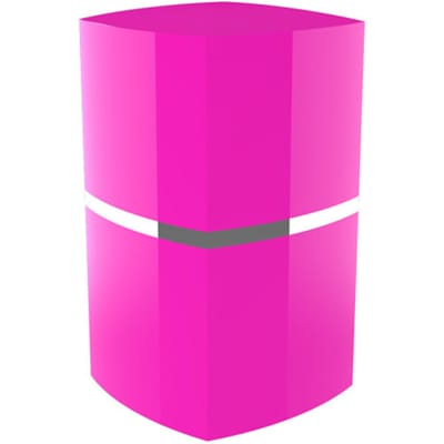 Bille Roulante en Pierre Volcanique pour le Visage Contrôle de l'Absorption d'Huile Rétrécissement des Pores Rafraîchissement de la Peau Réutilisable Portable Square rose