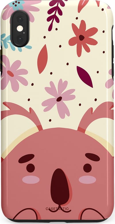 Casetastic Hoesje Geschikt voor Apple iPhone Xs Max - Stijlvolle Beschermende Duo-layer Case - Koala knuffel