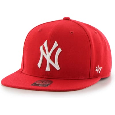 47 Brand MLB New York Yankees No Shot Cap B-NSHOT17WBP-RD, Mannen, Rood, Pet, maat: One size