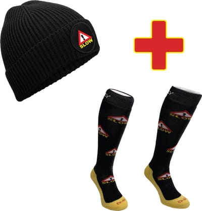 Hingly Combipakket muts & wintersport sokken Slow maat 35-38