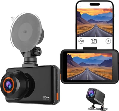 Dashcam Auto - Rijrecorder Camera - Veilig Rijden - 4K Hoge Resolutie - 3 inch IPS Scherm - Zwart