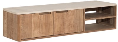 DTP Home Bliss tv-meubel Mortex en teakhout – 130x35x30 cm