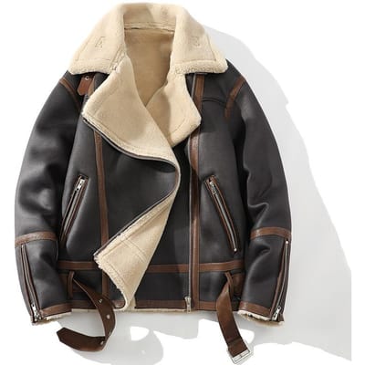 Veste Manteau d'Hiver Décontracté Grande Taille à Revers pour Homme XXXXL brun foncé