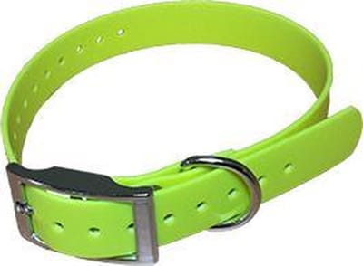 Halsband BioThane Beta - GEEL - 600mmX25mm - dubbele gesp