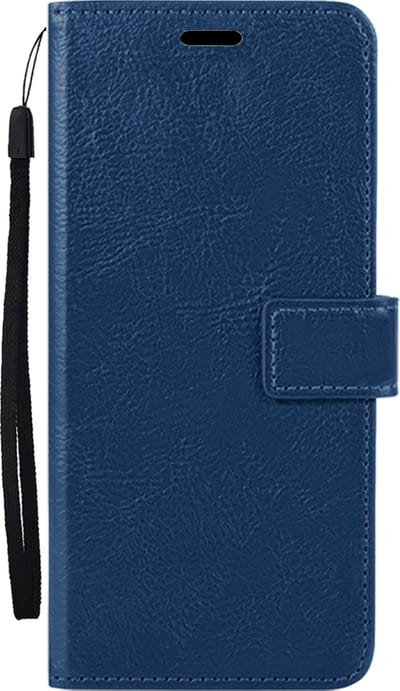 Hoesje Met Pasjeshouder - Geschikt voor Samsung Galaxy A27 - Luxe Bookcase Portemonee - Flip Case - Kunstleer Book Case - Flipcase - Book Cover - Walletcase - Portemonneehoes - Donkerblauw