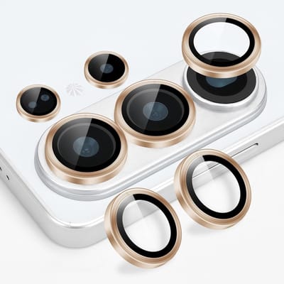 Camera Lens Screen Protector Geschikt voor Samsung Galaxy S26 Ultra Goud - Screenprotector - Camera Protector Samsung S26 Ultra 5G