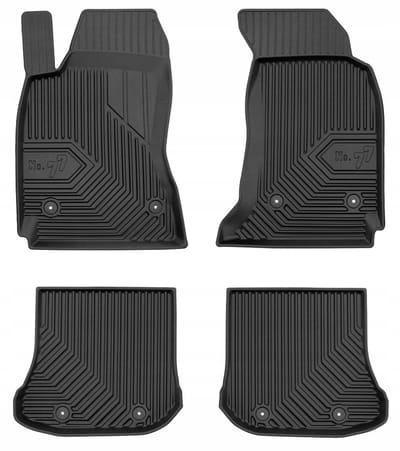 Frogum No.77 - Automatten set - Geschikt voor Audi A4 B5 1995-2001 (Sedan & Avant) - 3D TPE Rubber - 4-delig - Hoogte 4cm - Zwart