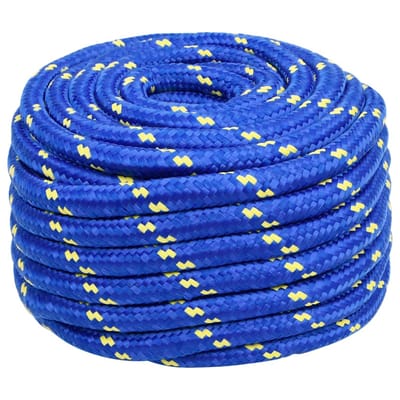 vidaXL - Boottouw - 20 - mm - 100 - m - polypropeen - blauw