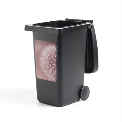 Container sticker Bloemen - Paardenbloem - Roze - 40x60 cm - Kliko sticker