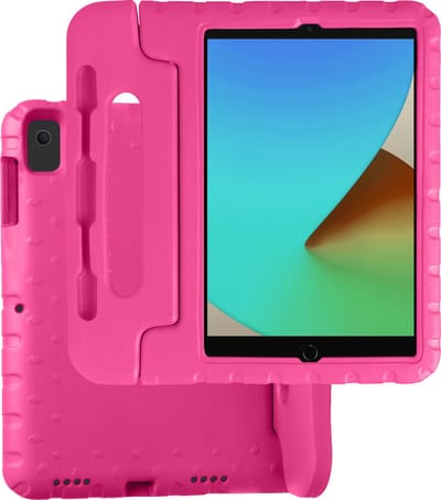 Hoesje Geschikt voor Apple iPad 7 (2019) - 10.2 inch - 7e Generatie - Kinderhoes Shockproof Bumper - Kidsproof Case - Tablet Hoes - Kinder Hoes Cover - Roze
