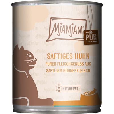 Economy pack 24x800g MjAMjAM puur vlees genieten sappig puur kip nat kattenvoer