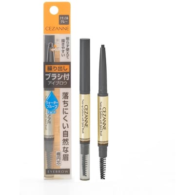CEZANNE - Twist-Up Eyebrow With Spiral Brush 05 Natural Grey