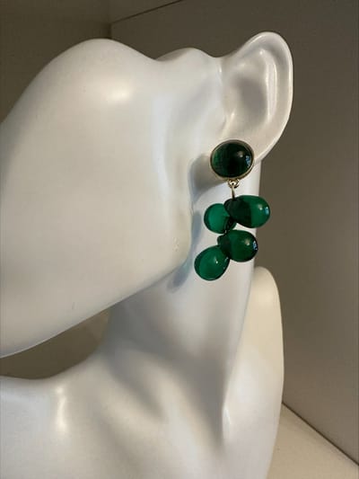 Groene kralen oorbellen | | Make up | Parfum | Moederdag | Verjaardagscadeau| Cadeautje| Valentijnsdag| Kado | sieraden | vaderdag | oorbellen | oorsieraden