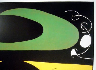Poster in dubbel passe-partout - Miro - Vuelo de pajaros - Kunst  - 50 x 60 cm