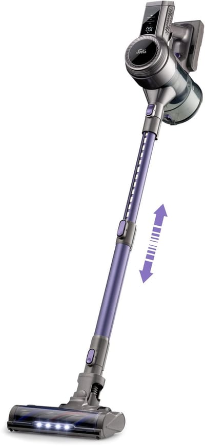 Solis Flexi Vac Cleaner 350 Steelstofzuiger - Stofzuiger zonder zak - Stofzuiger tot 26 kPa zuigkracht - incl Muurbeugel