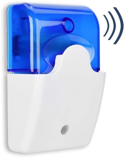 Allecto - Sirene - Alarm - Visueel signaal - Rood of Blauw - Geluidssterkte 110 dB - Geschikt voor alarmsystemen - 12 Volt
