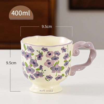 Keramische Kelk Geschenkdoos voor Leraar Kopje Souvenir Mok Onderglazuur Gekleurd Waterbeker voor Huishouden Koffiekop voor Vrouwen 301-400ml