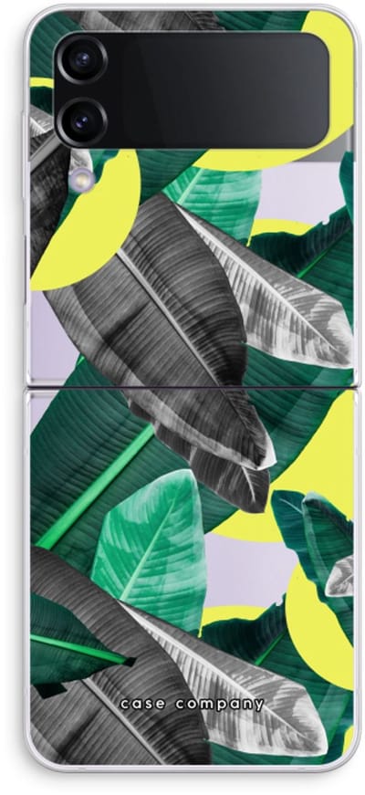 Case Company® - Hoesje geschikt voor Samsung Galaxy Z Flip4 hoesje - Fantasie jungle - Soft Cover Telefoonhoesje - Bescherming aan alle Kanten en Schermrand