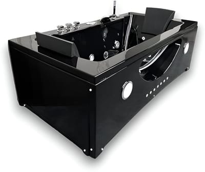 Luxe Hoek-Whirlpool - 180x90 cm - Hydro Massage - Vrijstaand - Novihome