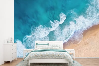 Behang - Fotobehang Strand - Water - Zee - Breedte 420 cm x hoogte 280 cm