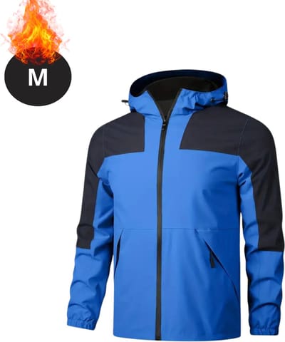 Nivard Windjas Voor Heren - Parka - Lente & Herfst - Jas - Volwassen - Windjack - Windbreaker - Rits - Lichtblauw - Maat M