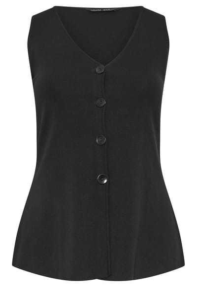 Limited Collection Zwarte Gilet Met Uitlopende Zoom Size 40-42
