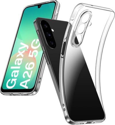 Flexibele achterkant Silicone hoesje Transparant Geschikt voor: Samsung Galaxy A26 / A17 (5G)