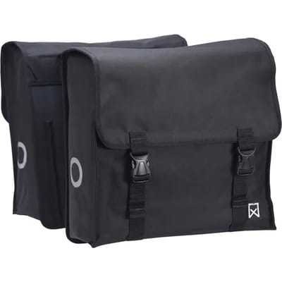 Willex - Dubbele Tas - XXL - Waterafstotend - Universele Bevestiging - 46 liter - Zwart