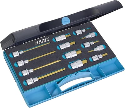 13-delige Professionele Inbussleutel Set met 1/2 Inch Vierkante Aandrijving in Veiligheidsmodule
