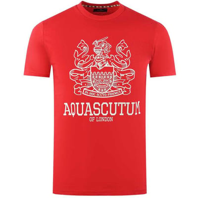 Aquascutum Heren London Aldis T-Shirt (Rood)