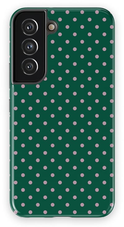 Polka Dots Hoesje Samsung Galaxy S22 | Geschikt Voor Mag | Stippen Design Backcover Samsung Galaxy S22 Forest Blush