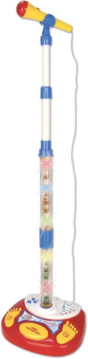 Stagemicrofoon Kinderen - Karaoke Microfoon - Muziek Maken - Met Lichteffecten - 123cm Hoog - Meerkleurig