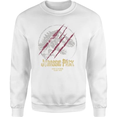 Jurassic Park Lost Control Sweatshirt - White - S