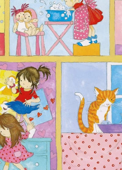 Fotobehang - It's a Girl's World - 183 x 254 cm - Multi
