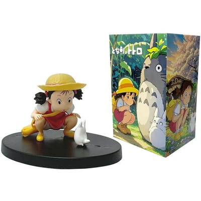 7cm anime mijn buurman totoro cartoon mei schattige figuur xiaomei pvc verzamelmodel ornament poppen standbeeld kindercadeaus speelgoed